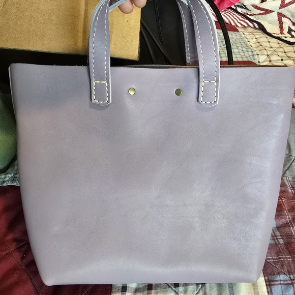 Portland Leather Mini Lavender Crossbody - Picture 2 of 5